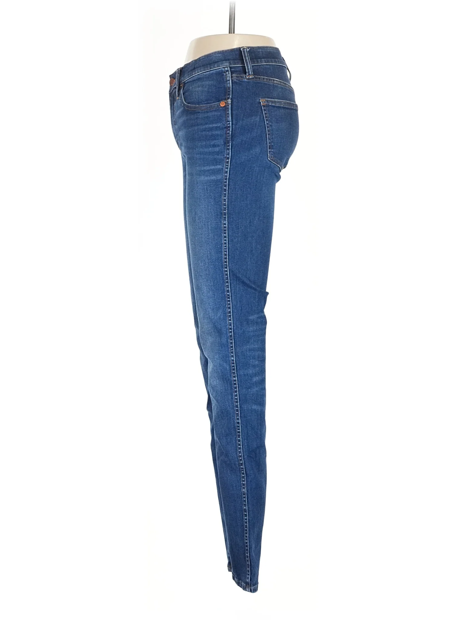 Mid-Rise Skinny Jeans in Medium Wash - Image 4