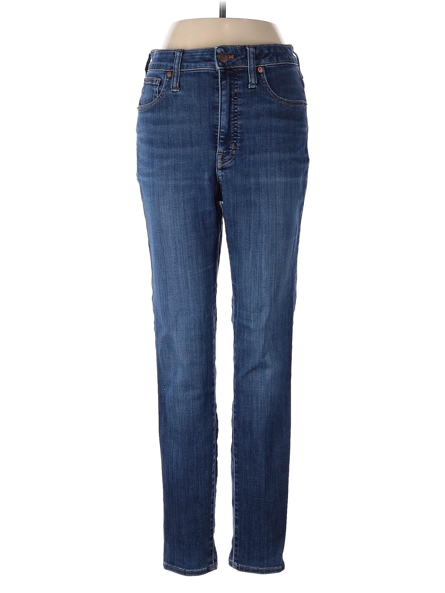 Mid-Rise Straight-leg Jeans in Medium Wash